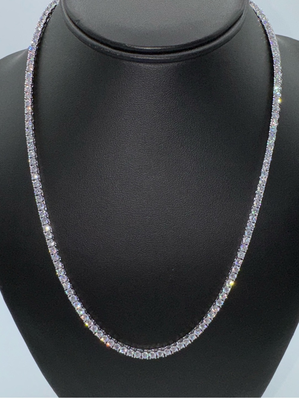 18k Tennis Necklace - Picture 8 of 10